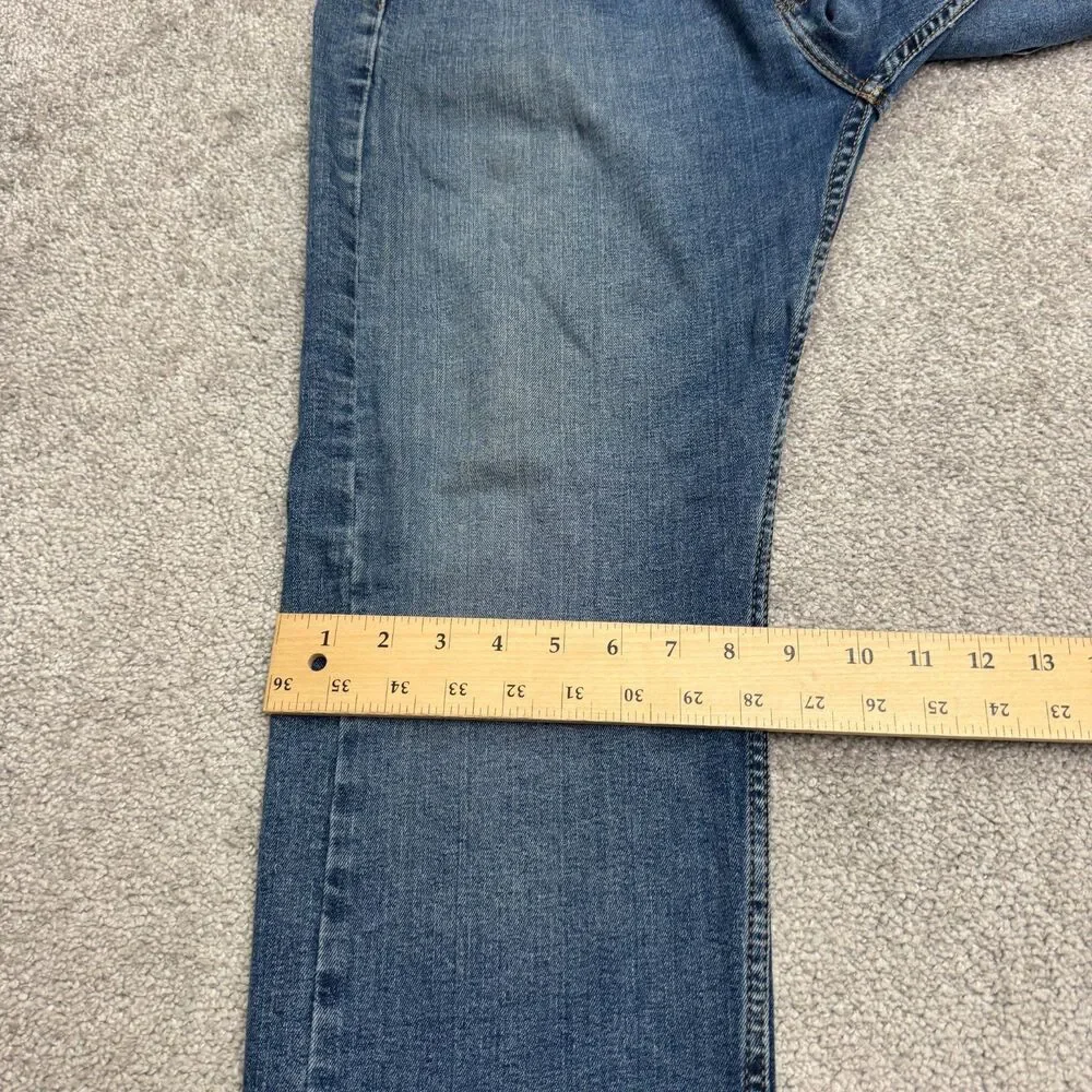 Levi's 506 Straight Leg Denim Jeans Mens 36x30 Blue Medium Wash Cotton Casual